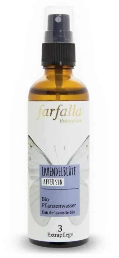 farfalla - Lavendelblüte,Bio-Pflanzenwasser,aftersun, 75 ml