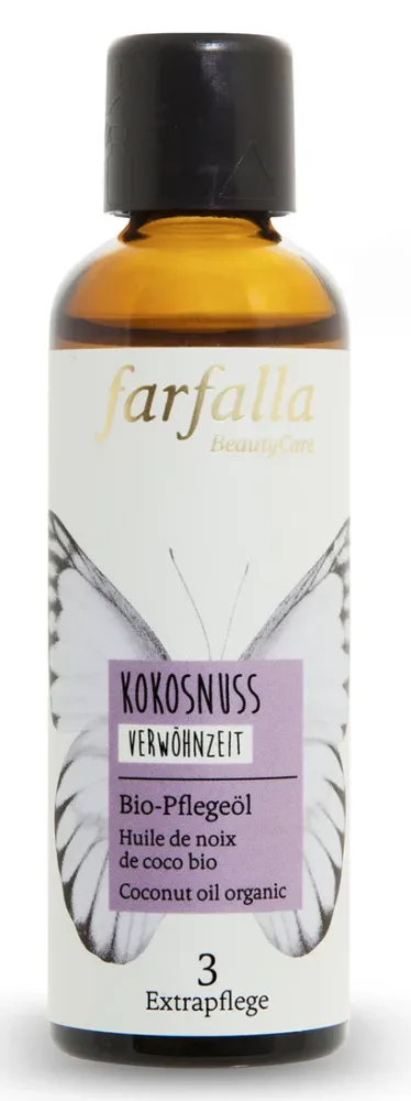 farfalla - Kokosnuss,Bio-Pflegeöl,Verwöhnzeit, 75 ml