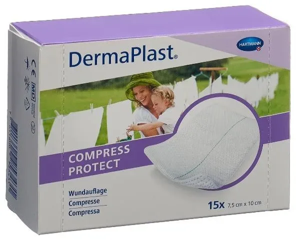 DermaPlast Compress Protect 7.5x10cm (15 Stk)
