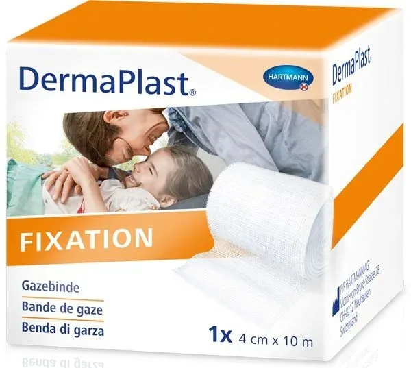 DermaPlast Gazebinde festkantig 4cmx10m (10 Stk)