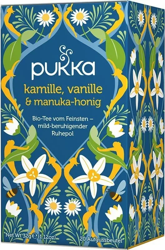 Pukka Kamille, Vanille & Manuka-Honig Tee Bio (20 Beutel)