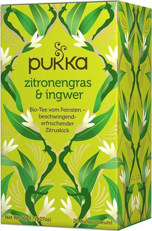 Pukka Zitronengras & Ingwer Tee Bio (20 Beutel)
