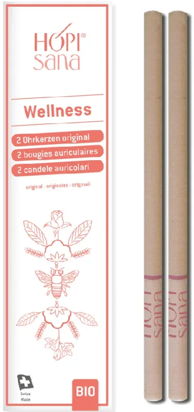 HOPISANA Ohrenkerzen rosa Wellness 2 Stk