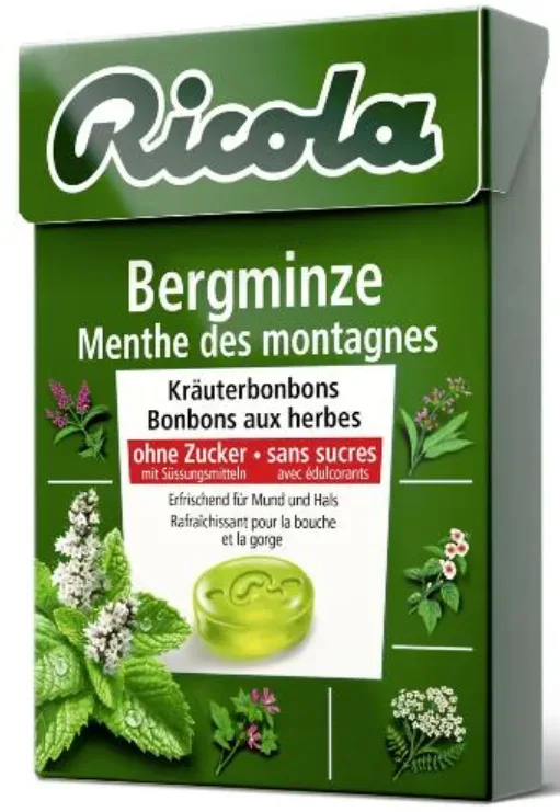 Ricola Bergminze Bonbons ohne Zucker (50g)