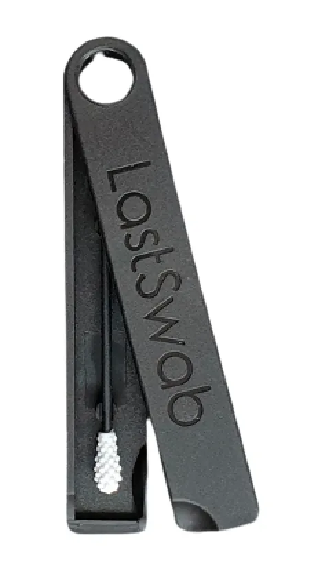 LastSwab Basic Wiederverwendbares Wattestäbchen Schwarz (1 Stk)