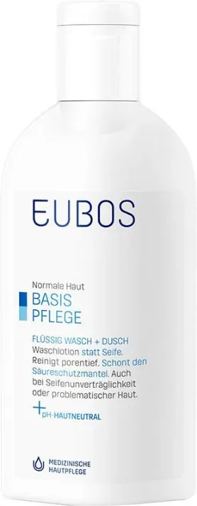 EUBOS Seife liquide unparfümiert blau (200ml)