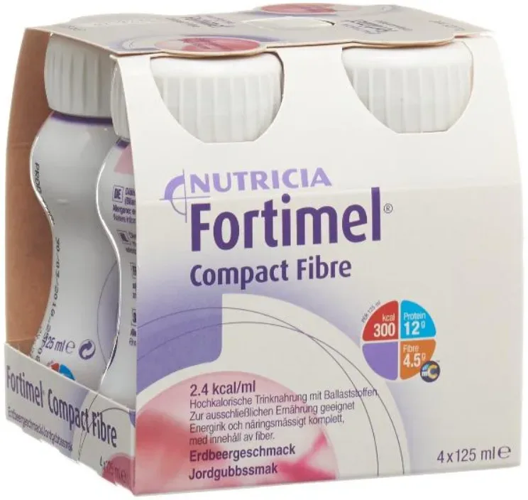 Fortimel Compact Fibre Erdbeere (4x125ml)