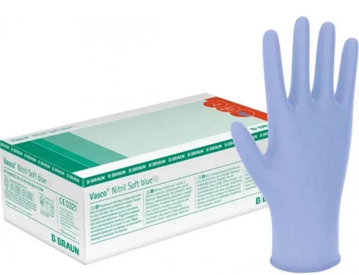 Vasco Nitril Soft Handschuhe Blau, Grösse S (200 Stk)