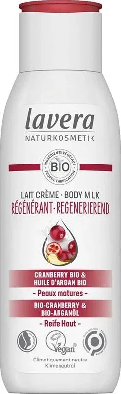 Lavera Bodymilk regenerierend bio Cranberry & bio Arganöl (200ml)