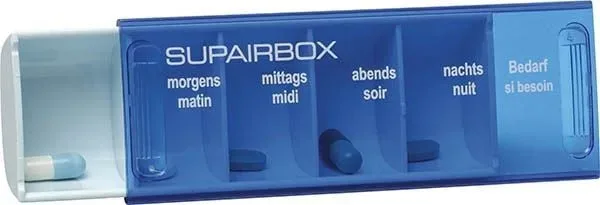 Supairbox Tagesbox deutsch & französisch, pastellblau (1 Stk)