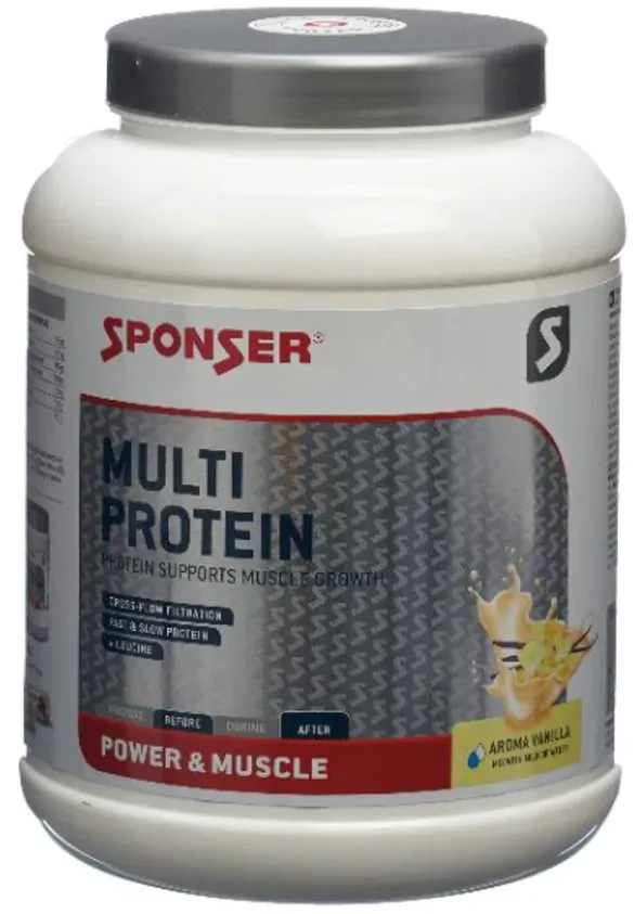 SPONSER Proteinpulver Multi Protein Vanilla bunt