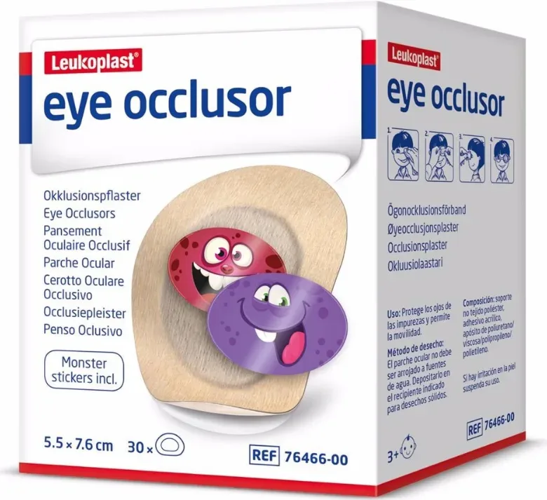 Leukoplast eye occlusor 5.5x7.6cm (30 Stk)