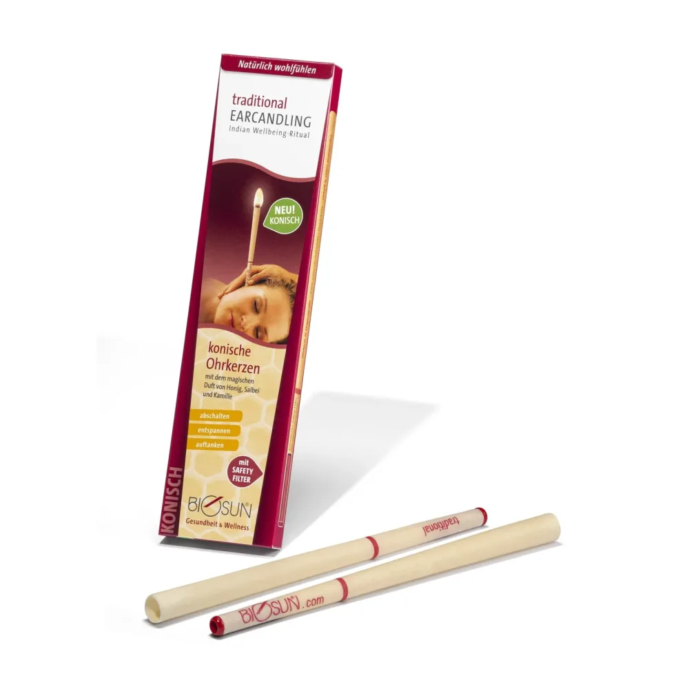 BIOSUN Traditionelle Ohrenkerzen Konisch (1 Paar)