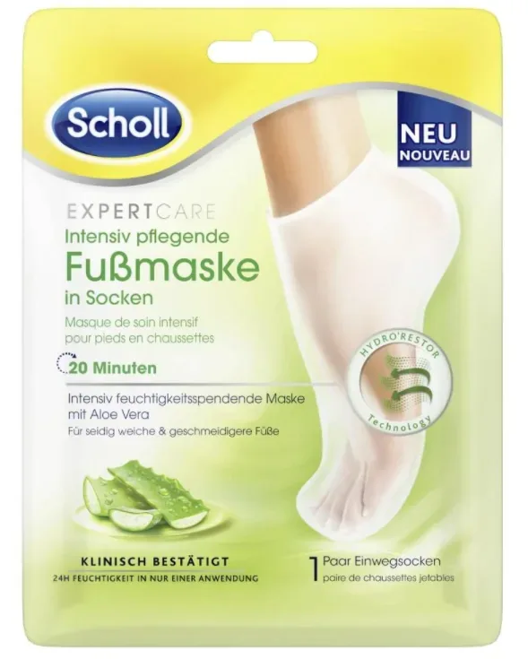 Scholl - Intensiv Pflegende Aloe Vera Fussmaske In Socken, 2X1STK