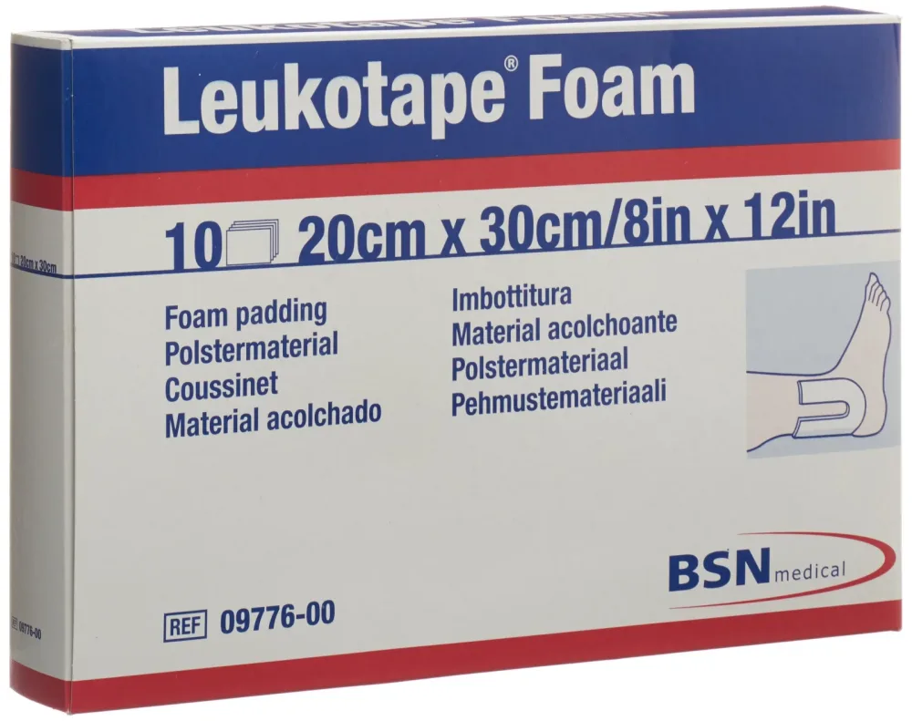 Leukotape Foam Schaumgummiplatten 20 x 30cm (10 Stk)