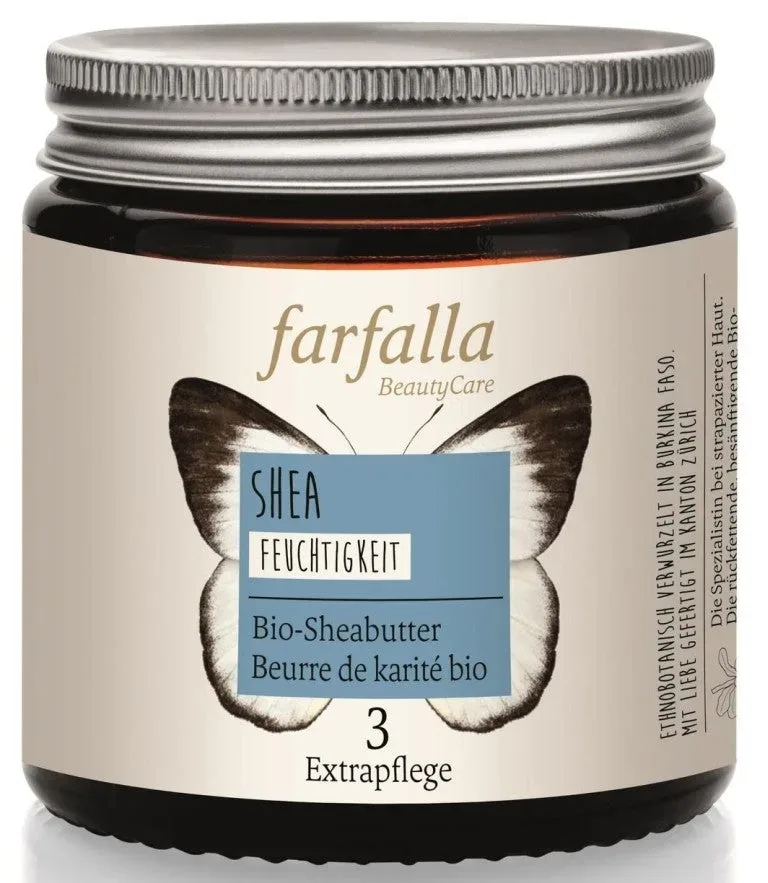 farfalla - Shea,Bio-Sheabutter,Feuchtigkeit, 100  ml