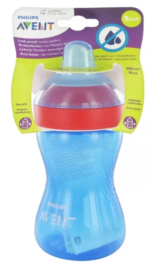 Avent - Trinklernflasche, 9M, Blau