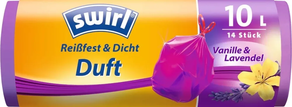 Swirl Duftmüllbeutel Vanille & Lavendel 35L 9 Stück