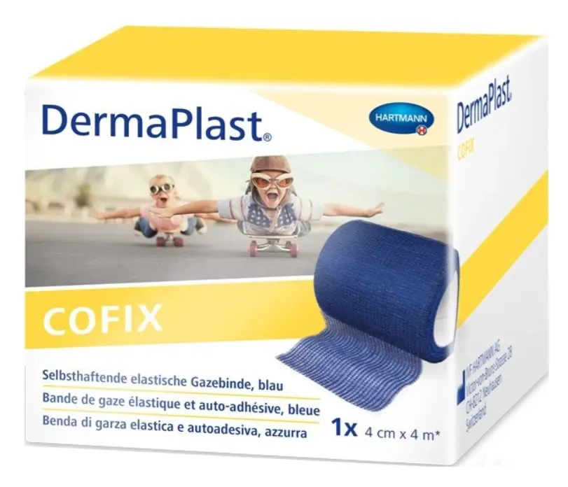DermaPlast CoFix 4cmx4m, blau (1 Stk)