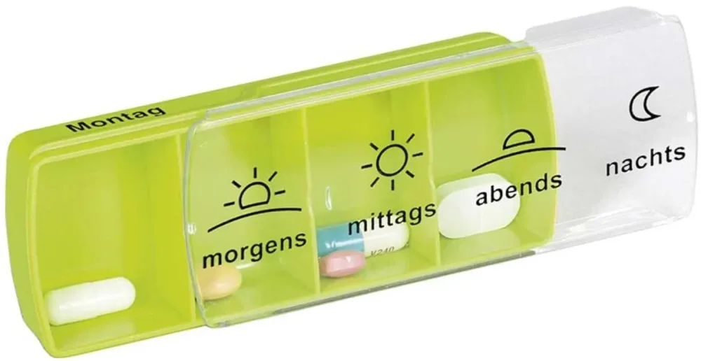 Anabox Medidispenser compact Tagesbox, grün (1 Stk)