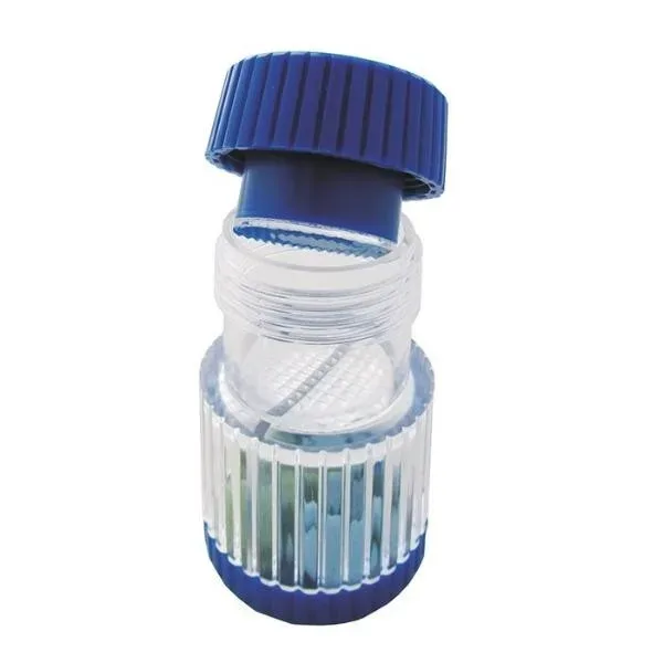 SUNDO Tablettenmörser Schraubdeckel blau-transparent (1 Stk)