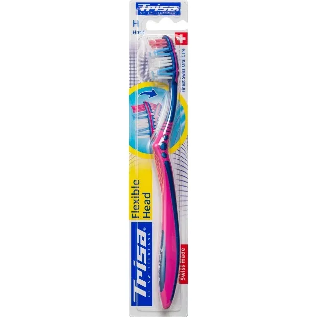 Trisa - Zahnbürste Flexible Head hard, Zufallsauswahl, 1 Stück