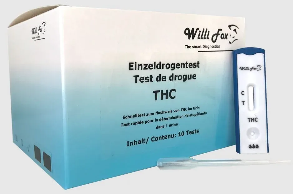 Willi Fox Forensischer Drogentest THC Urin (10 Stk)