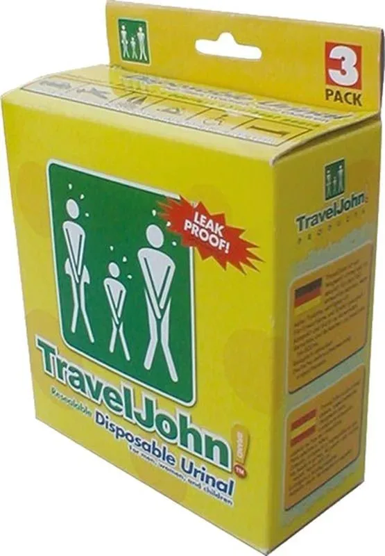 TravelJohn Einweg Urinal unisex (3 Stk)