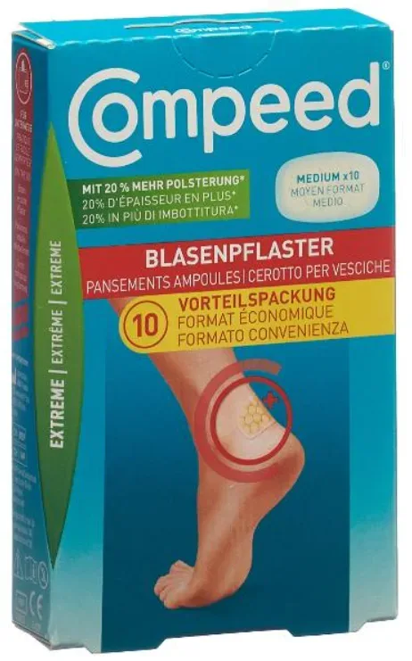 Compeed - Blasenpflaster Extreme, 10 Stück, Beige
