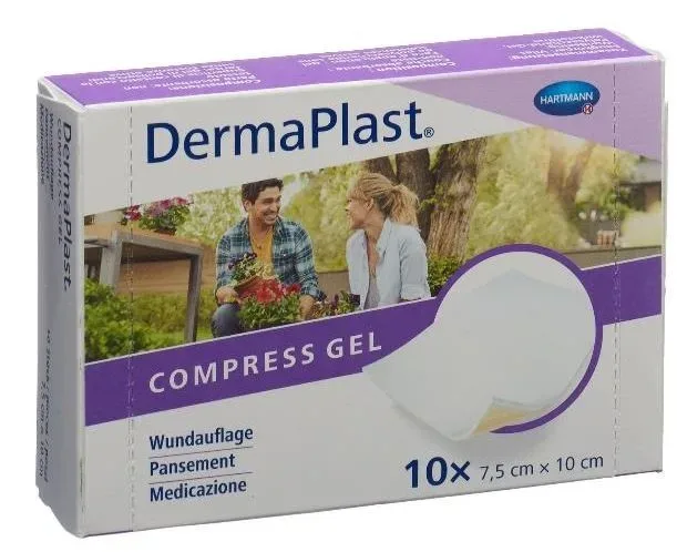 DermaPlast Wundauflage Compress Gel 7.5x10cm (10 Stk)