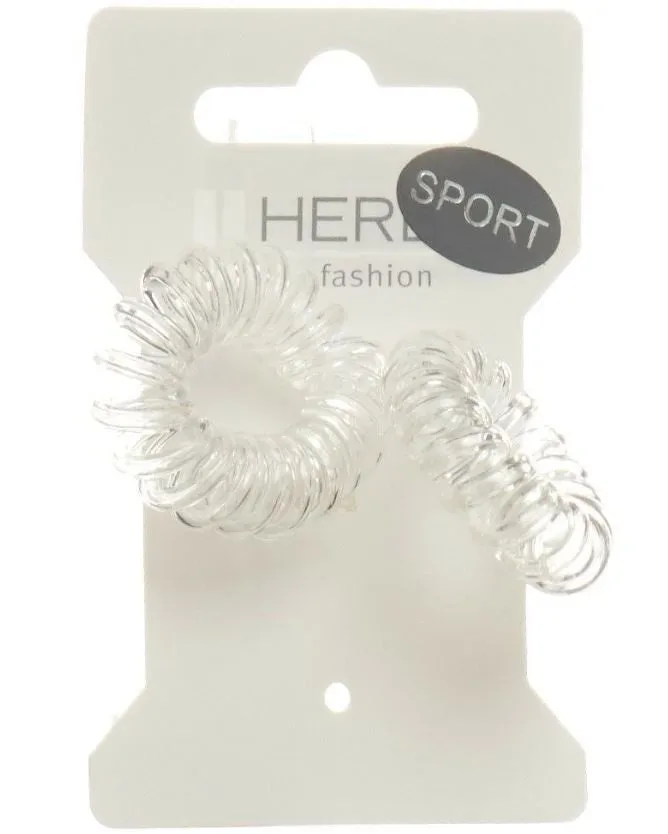 Herba FHH.Sport Haarbinder, transparent, 2 Stk., &Oslash; 3.8 cm