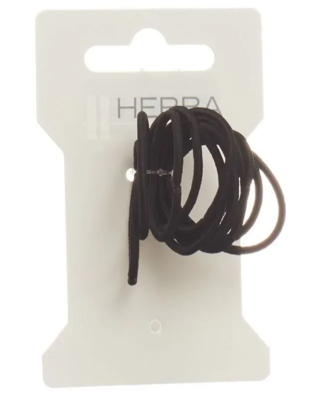 Herba Haarbinder, schwarz, 12 Stk., &Oslash; 2.5 cm