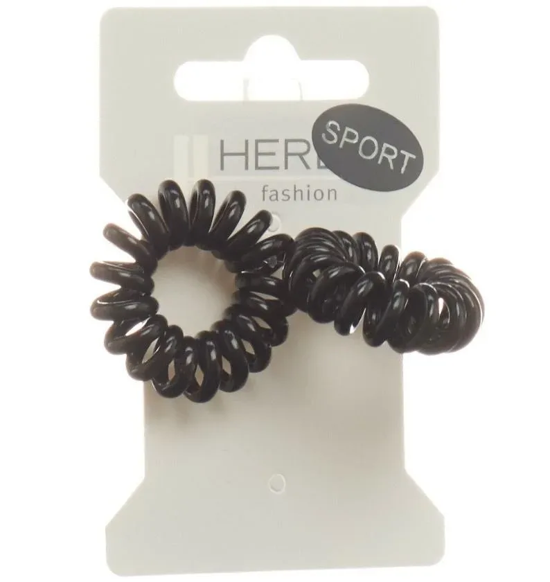 Herba Sport Haarbinder, schwarz, 2 Stk., &Oslash; 3.8 cm
