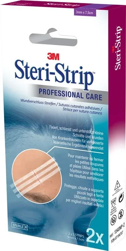 3M Steri-Strip 3x75mm weiss verstärkt (2x5 Stk)