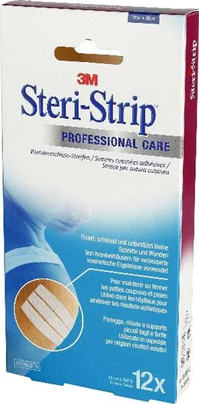 3M Steri-Strip 12x100mm weiss verstärkt (6 Stk)