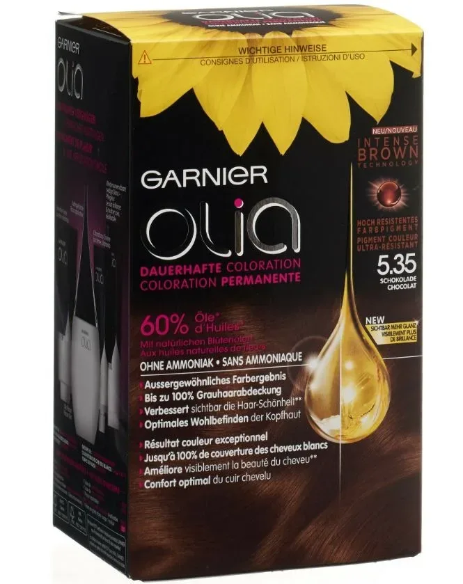 Garnier Olia dauerhafte Haarfarbe 5.35 Schokolade, 1Stk