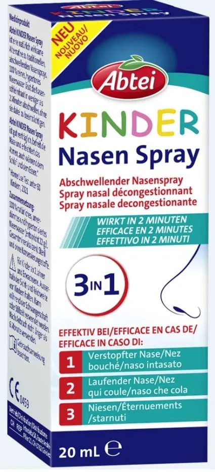 Abtei Kinder Nasen Spray Abschwellendes Nasenspray
