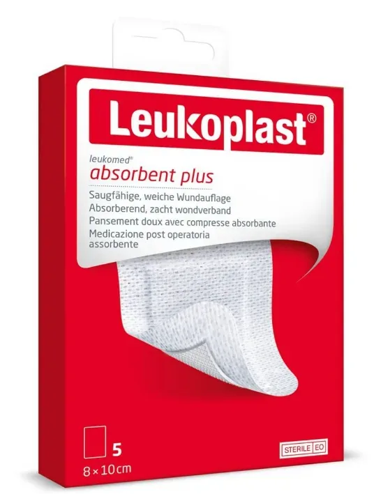 Leukoplast Leukomed 8x10cm, steriler Wundverband (5 Stk)