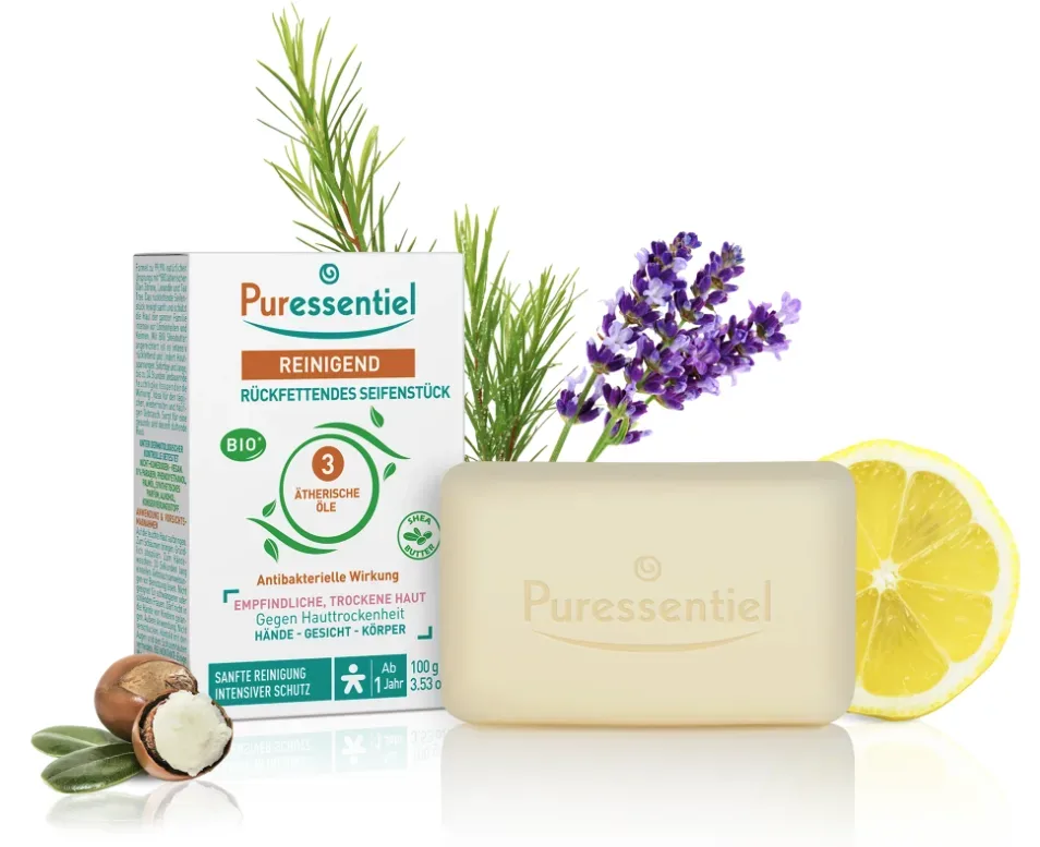 PURESSENTIEL Rückfettende Seifenstück (100g)