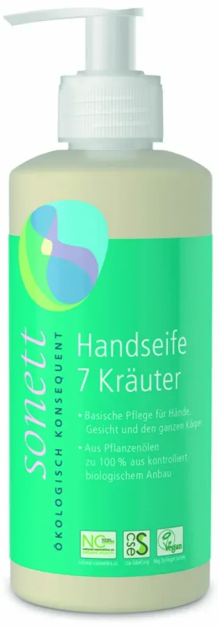 SONETT Handseife 7 Kräuter Pumpspender (300ml)