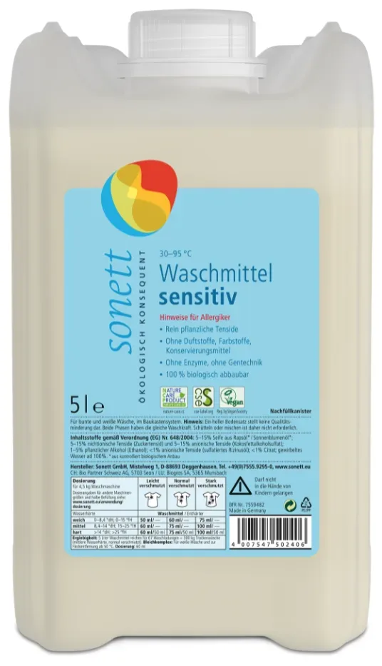 SONETT Waschmittel sensitiv 30°-95°C (5L)