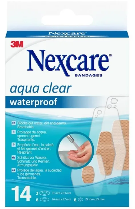 3M Nexcare Aqua Clear waterproof assortiert (14 Stk)