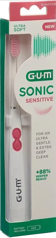 SUNSTAR Gum Sonic Sensitive elektrische Zahnbürste weiss (1 Stk)