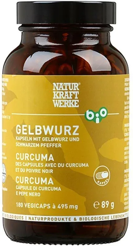 NATURKRAFTWERKE Gelbwurz Vegicaps Bio (180 Stk)