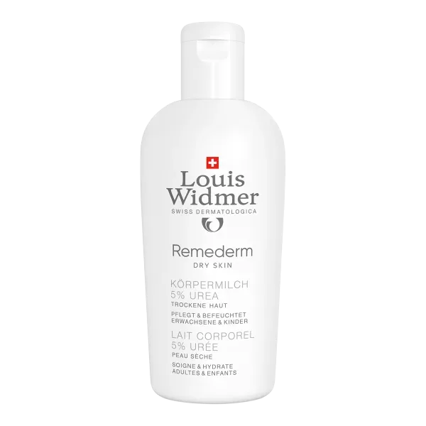 Louis Widmer Remederm Dry Skin Körpermilch 5% Urea parfümiert (200ml)