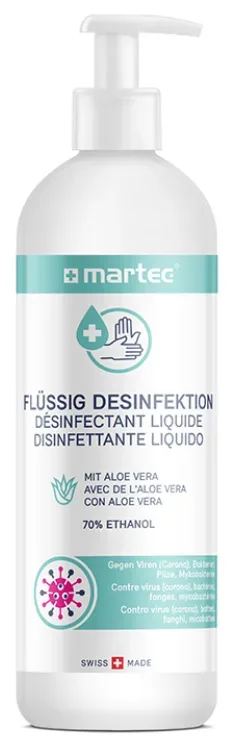 MARTEC Desinfektionsmittel 500ml 33086 Fl&uuml;ssig, mit Aloe-Vera