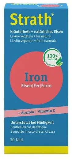 Strath Iron natürliches Eisen + Kräuterhefe (30 Stk)