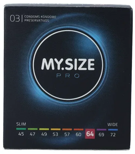 MySize -  MY.SIZE PRO 64 3er Kondom, 3 Stück