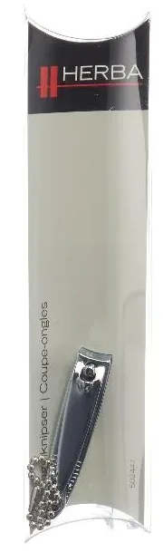 Herba Nagelknipser mit Kette, vernickelt