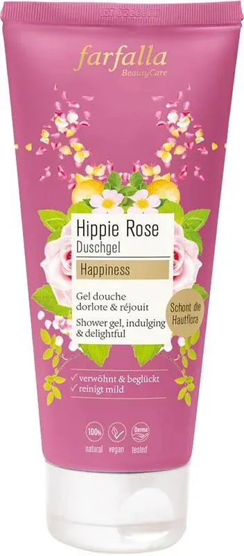 farfalla - HippieroseHappinessDuschgel, 200 ml